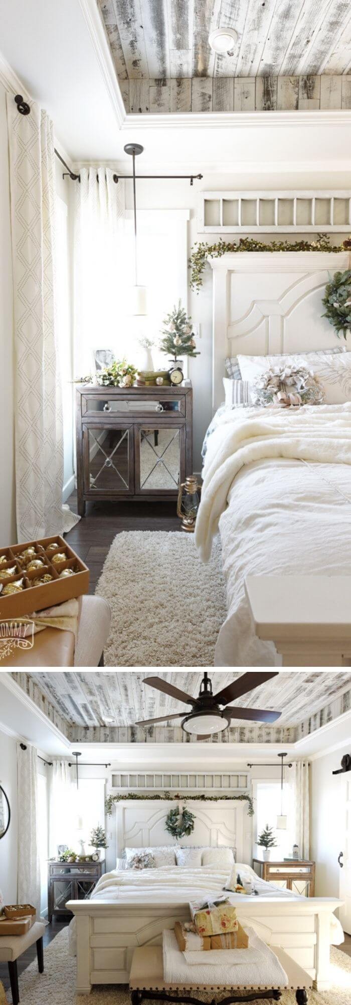 Christmas Farmhouse Bedroom Decor