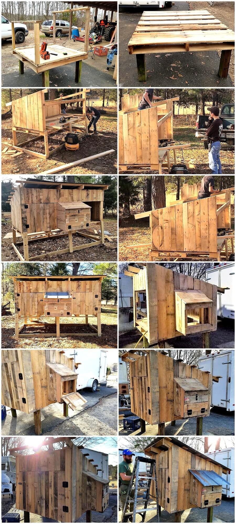 DIY Upcycled Pallet Chicken Coop