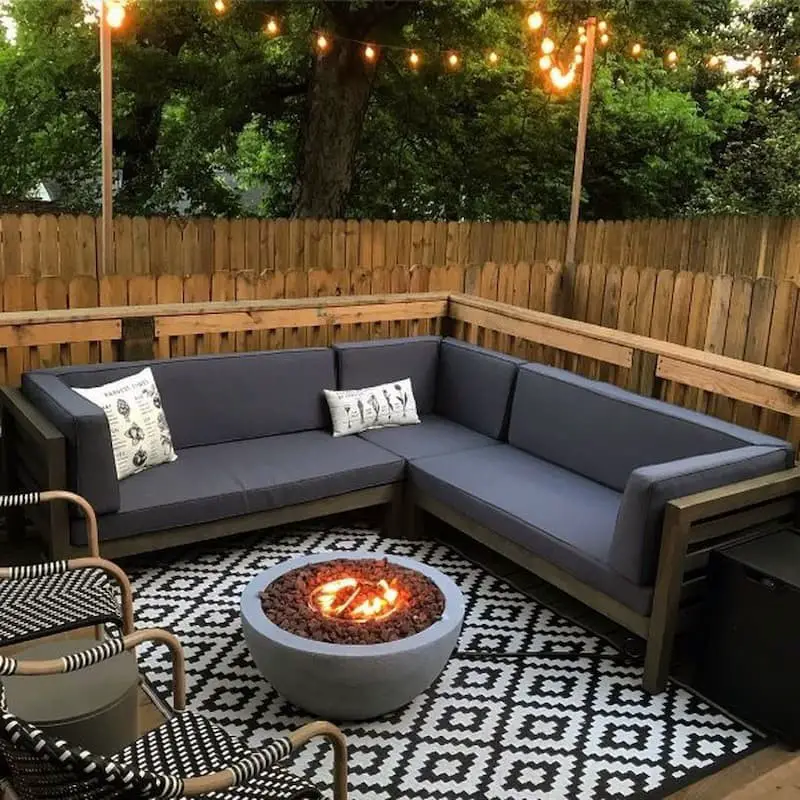 Deck fire pit ideas