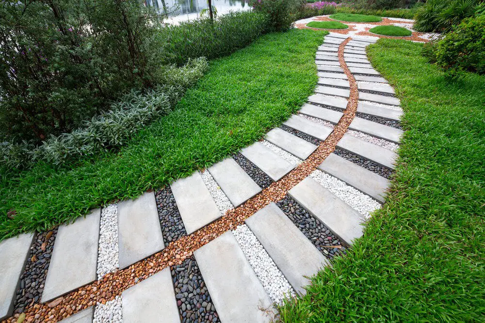 Lettered Stone Garden Path