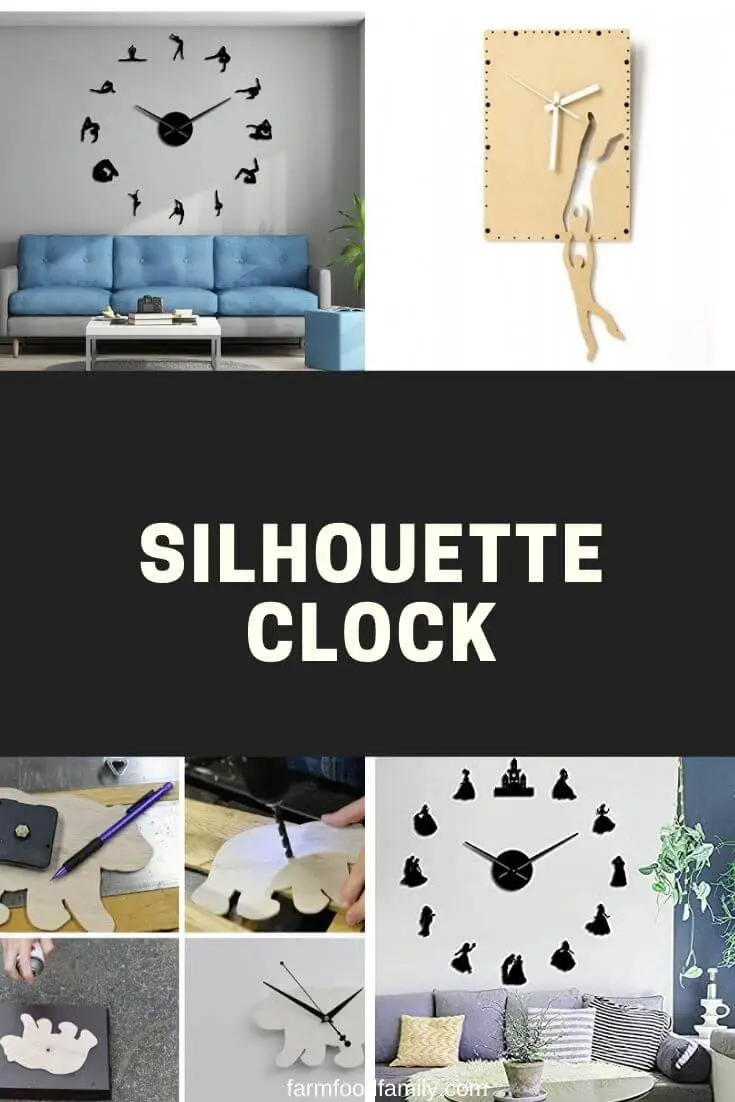 Silhouette clock: