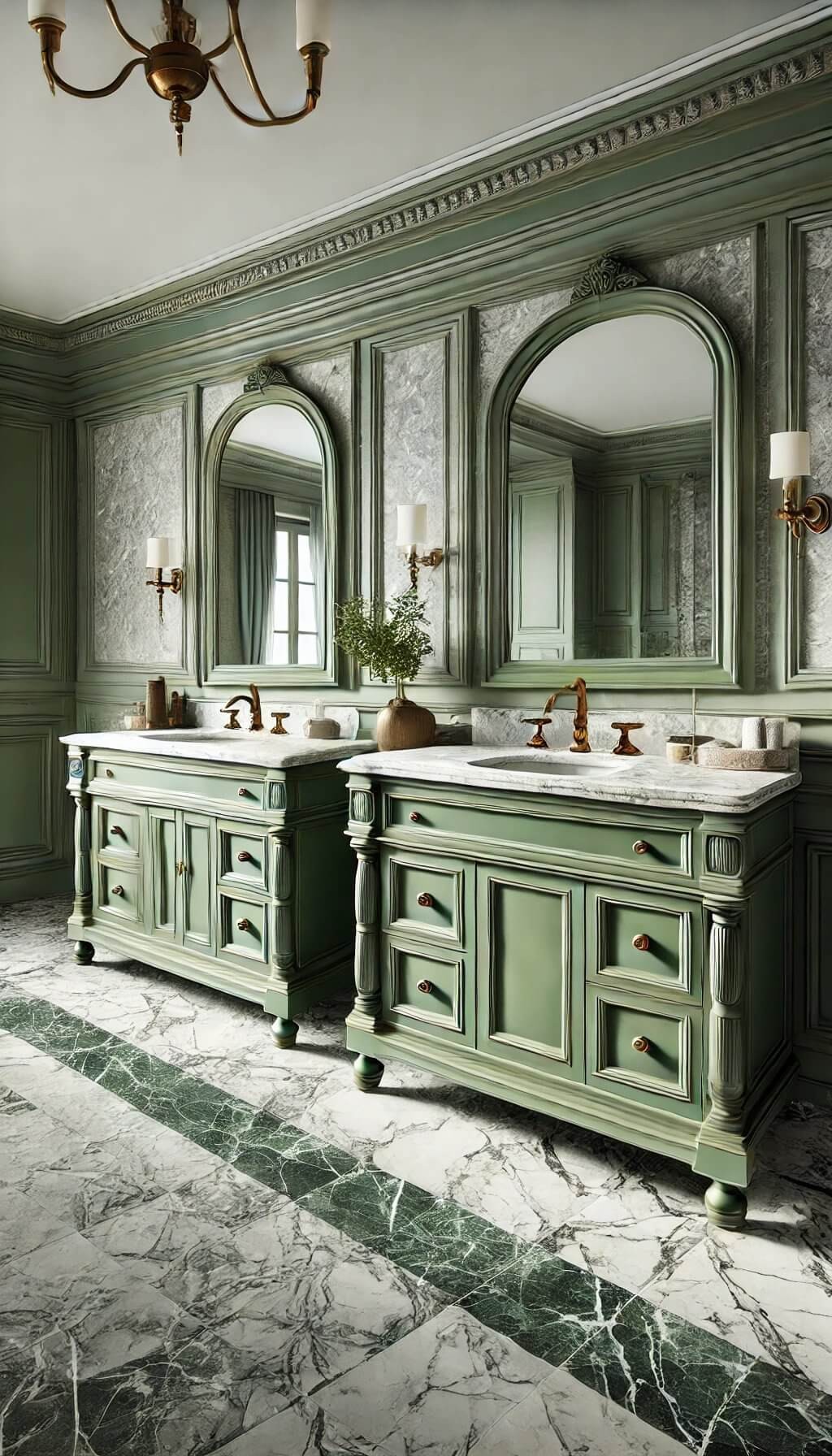 Sage Green Vanity