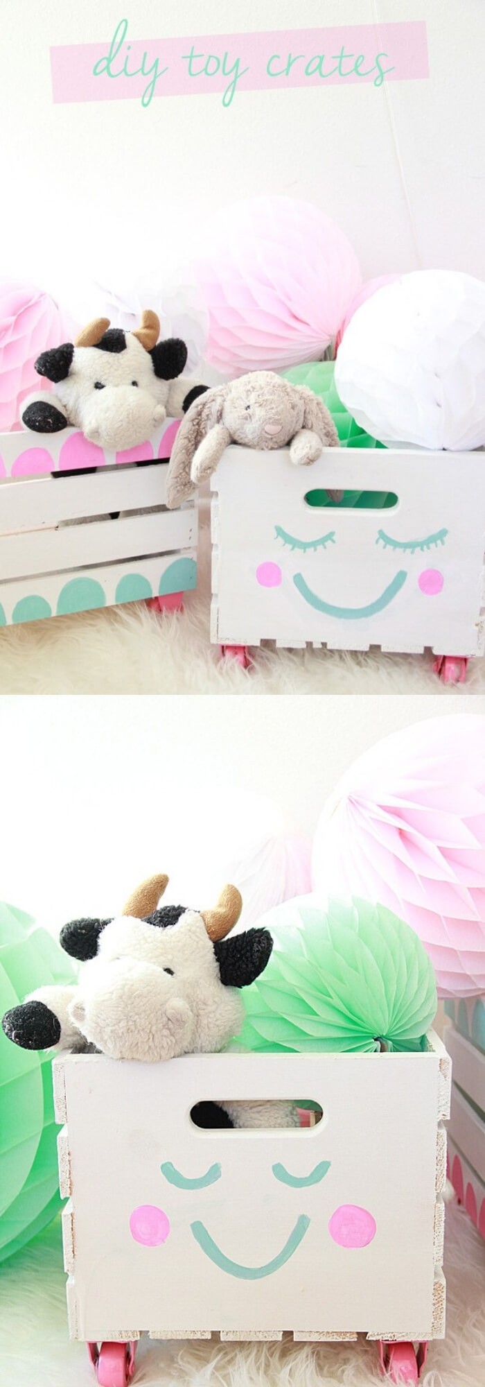 DIY Crate Toy Storage