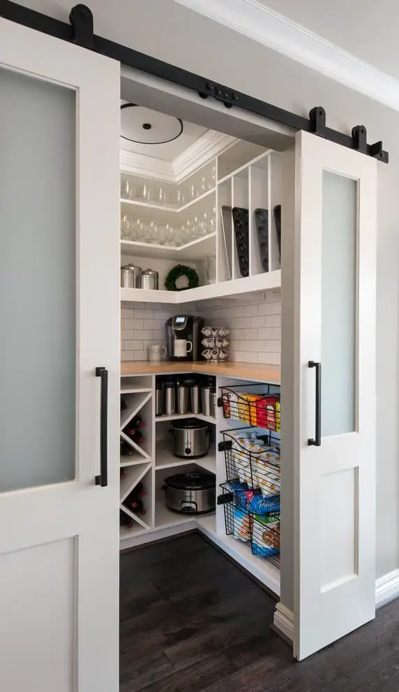 Kitchen pantry door storage ideas