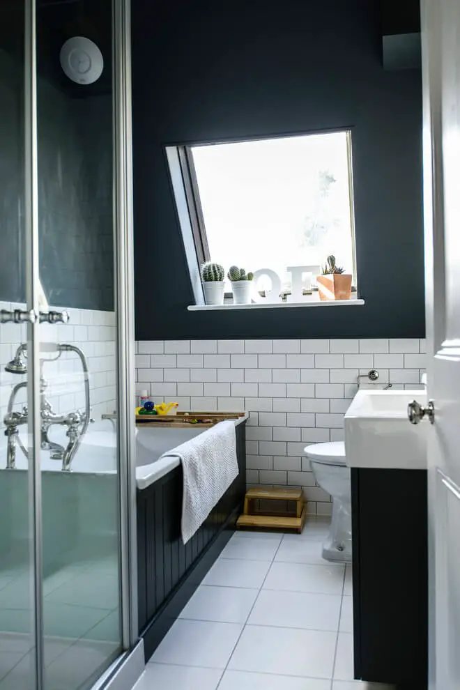 A lovely attic bathroom