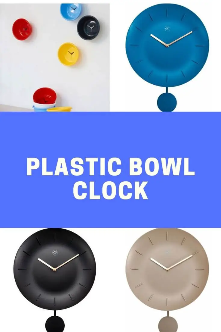 Plastic bowl clock