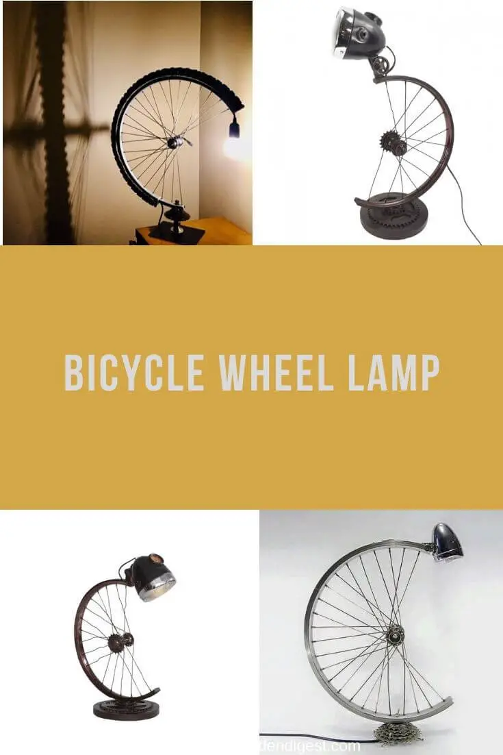 Bicycle wheel lamp