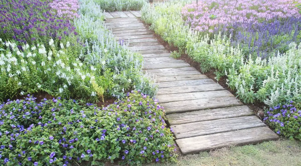 Lettered Stone Garden Path