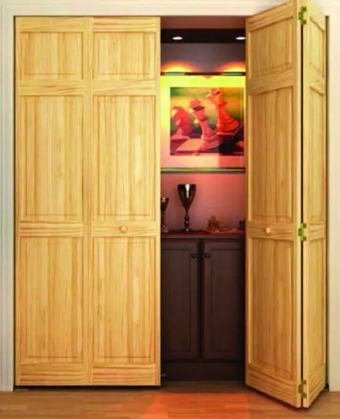 Wood closet doors