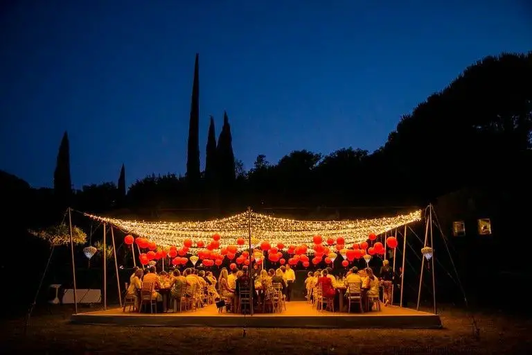 Pergola and lights