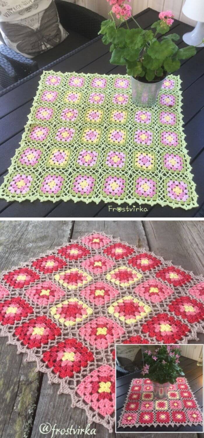 Crochet tablecloth pattern