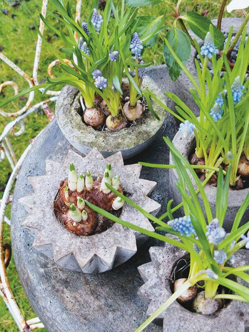 Stone Pot Planter Garden Display