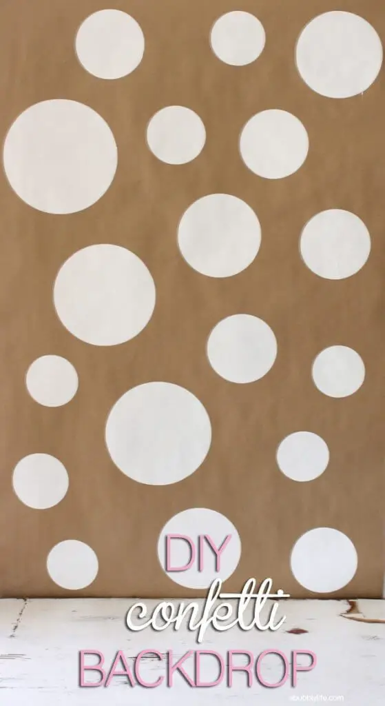 DIY Confetti Party Background