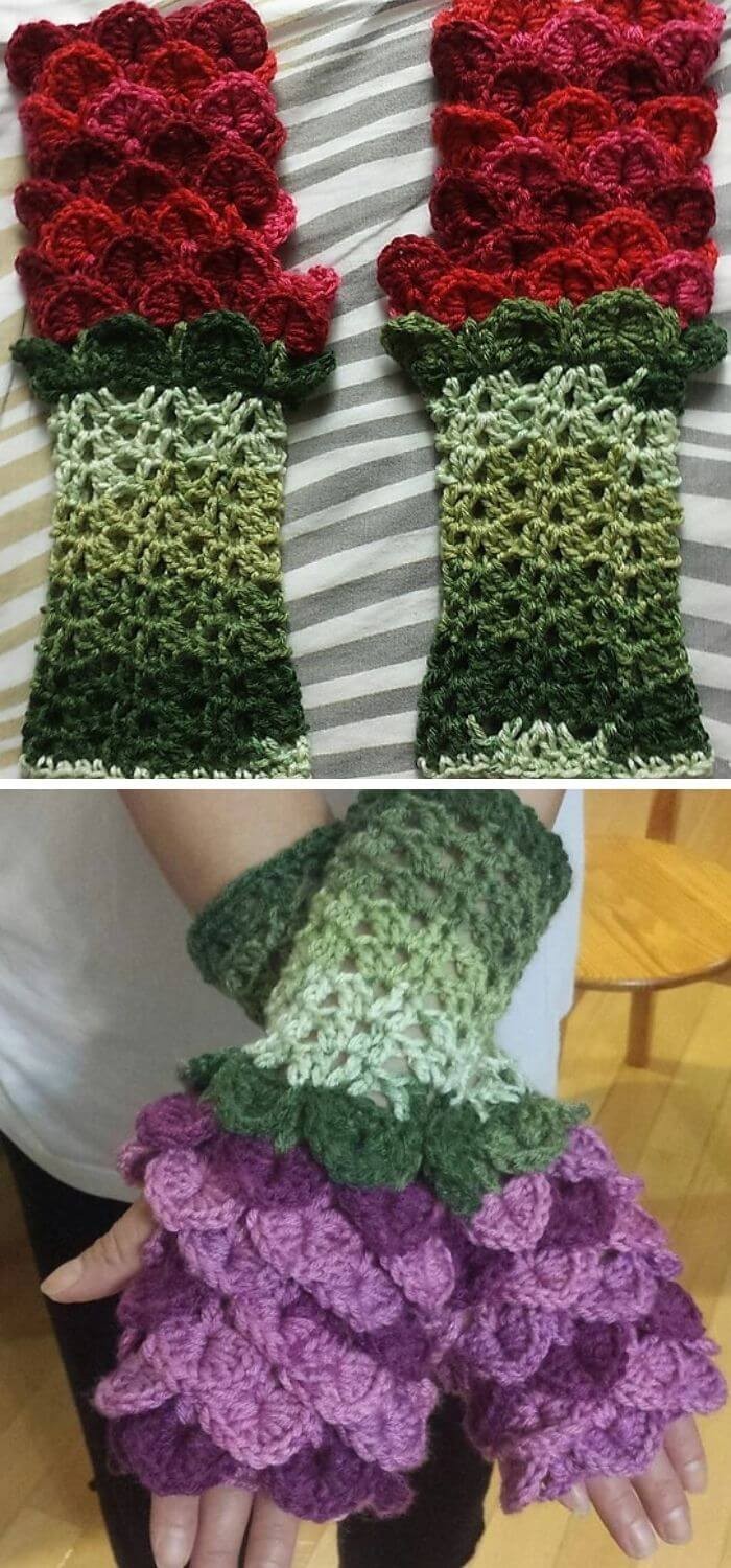 Flower Dragon Gauntlets