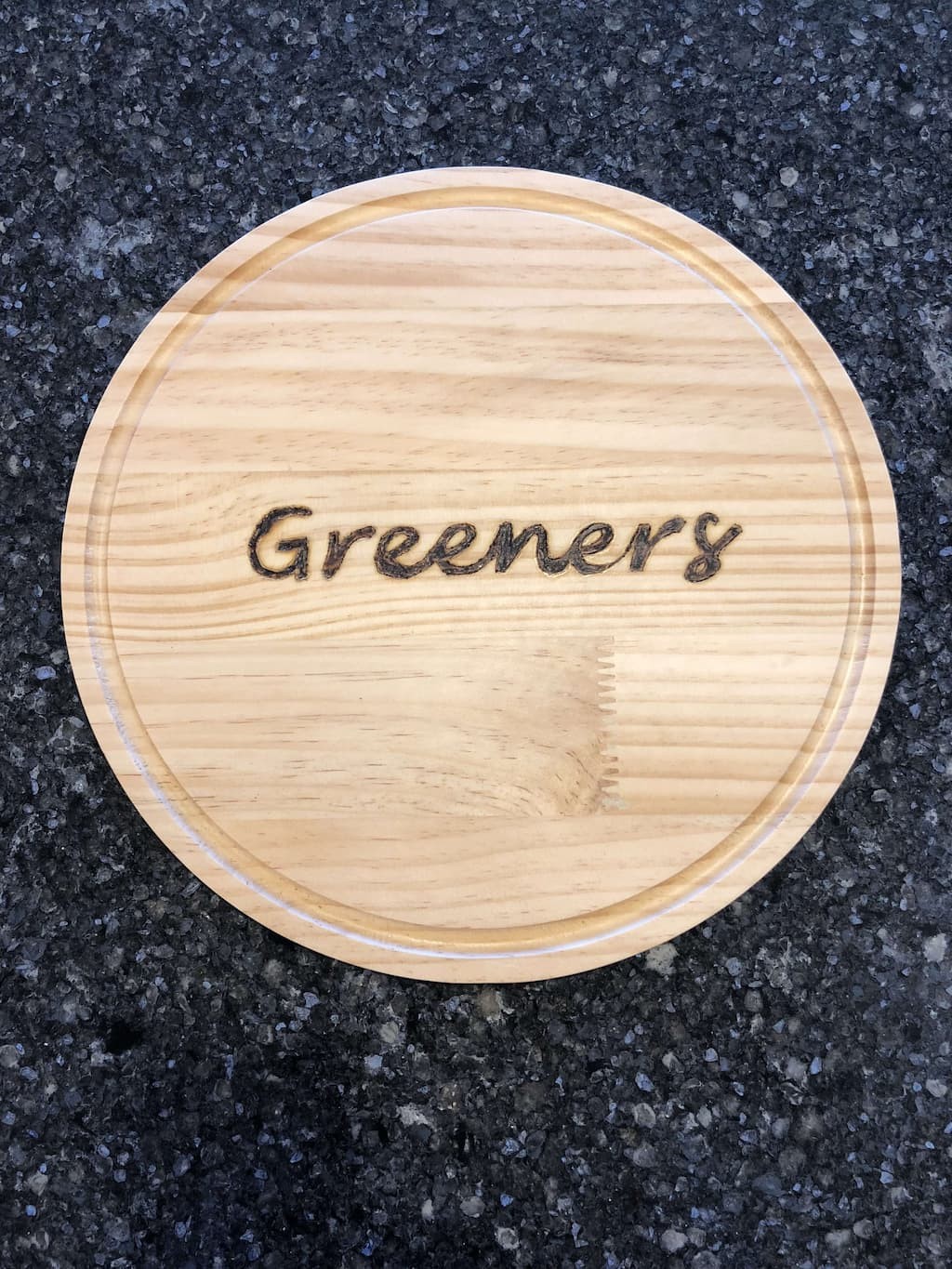 Wood burned cutting board