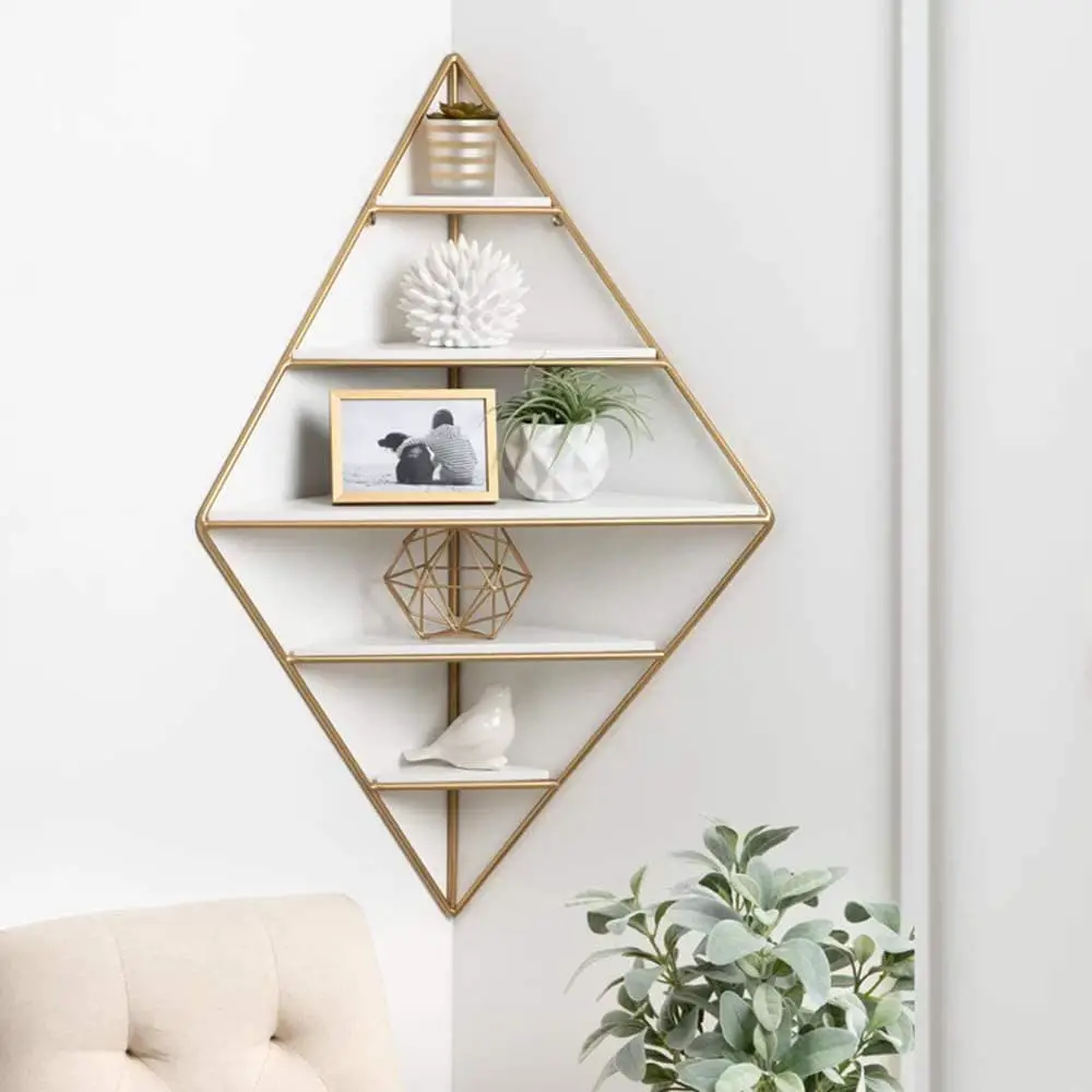 Corner Shelf with Diamond Solitaire on the Wall