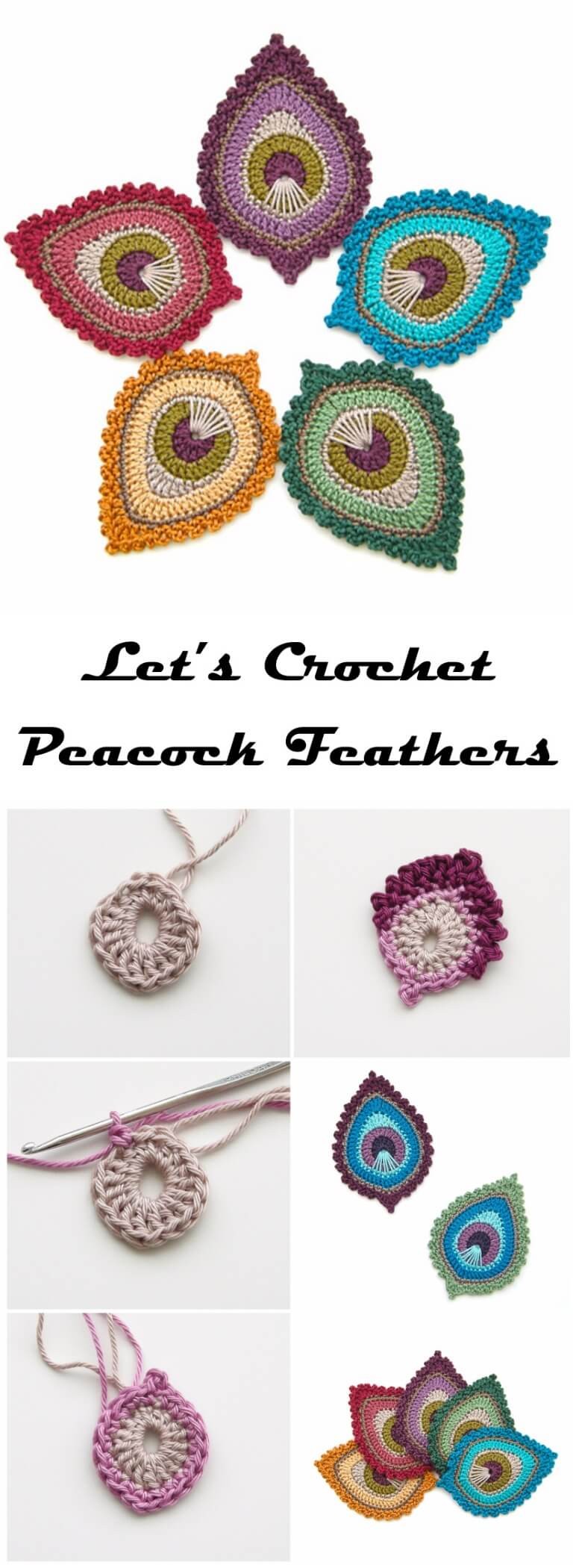 Crochet peacock feather patterns