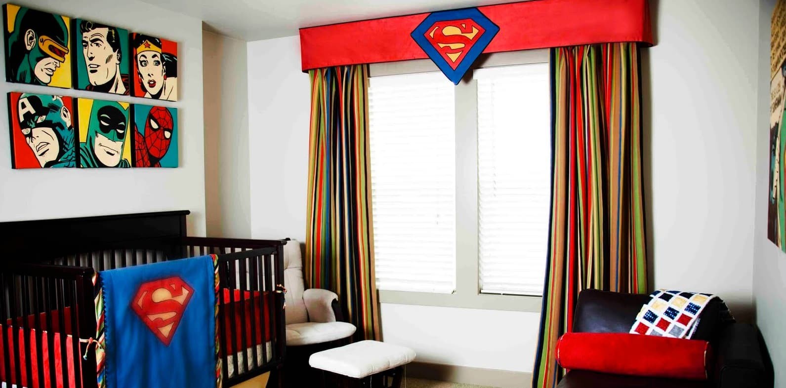 Superhero-themed nursery