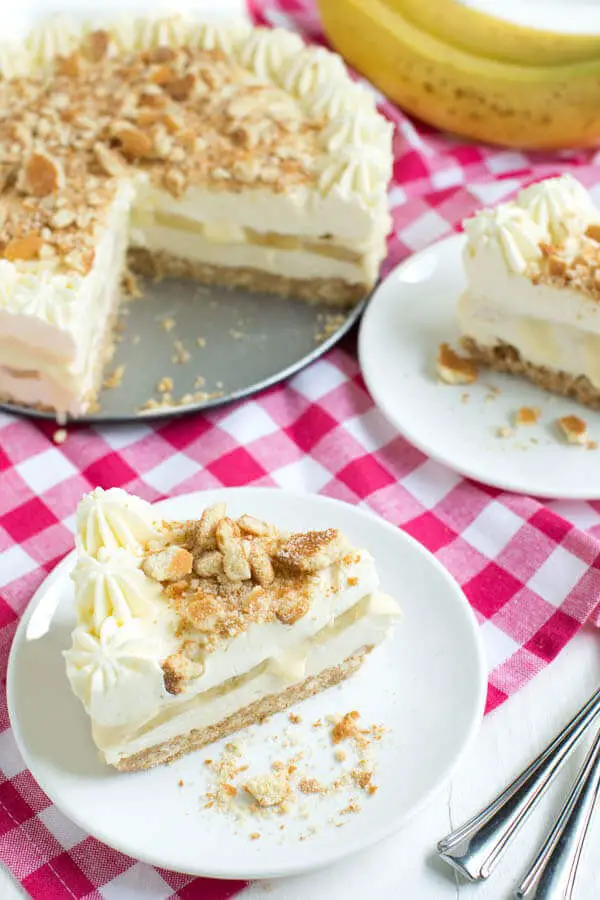 No Bake Banana Cream Pudding Cheesecake