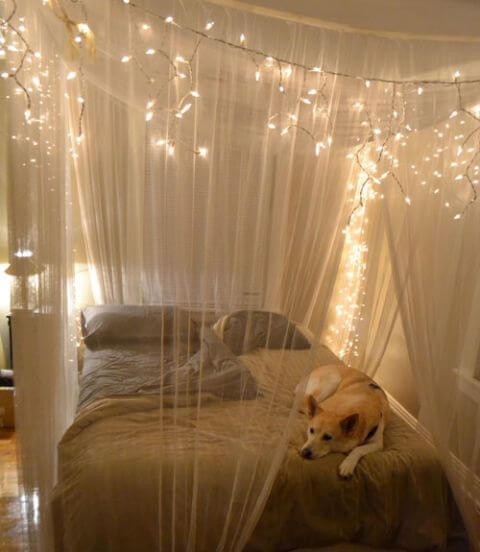 Make a Fairy Light Canopy