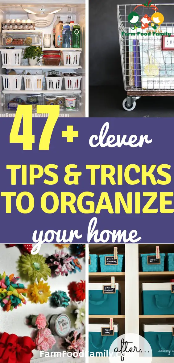 How To Organize Your Home With 50 Tips And Tricks