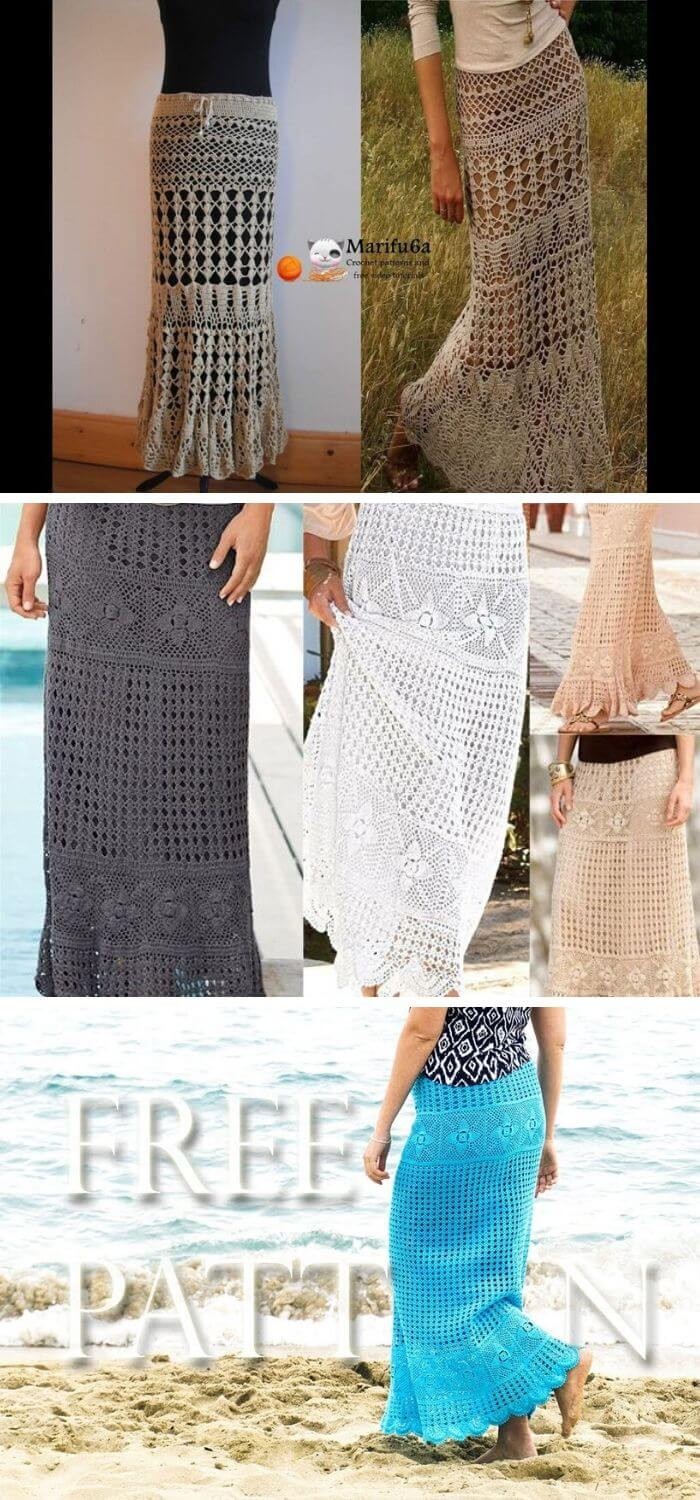 Crochet Maxi Skirt Free Pattern