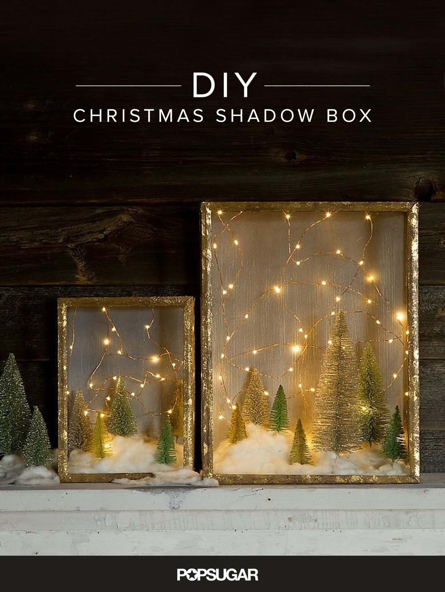 DIY Christmas Shadow Box