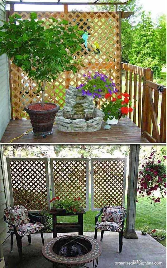 Lattice privacy screen