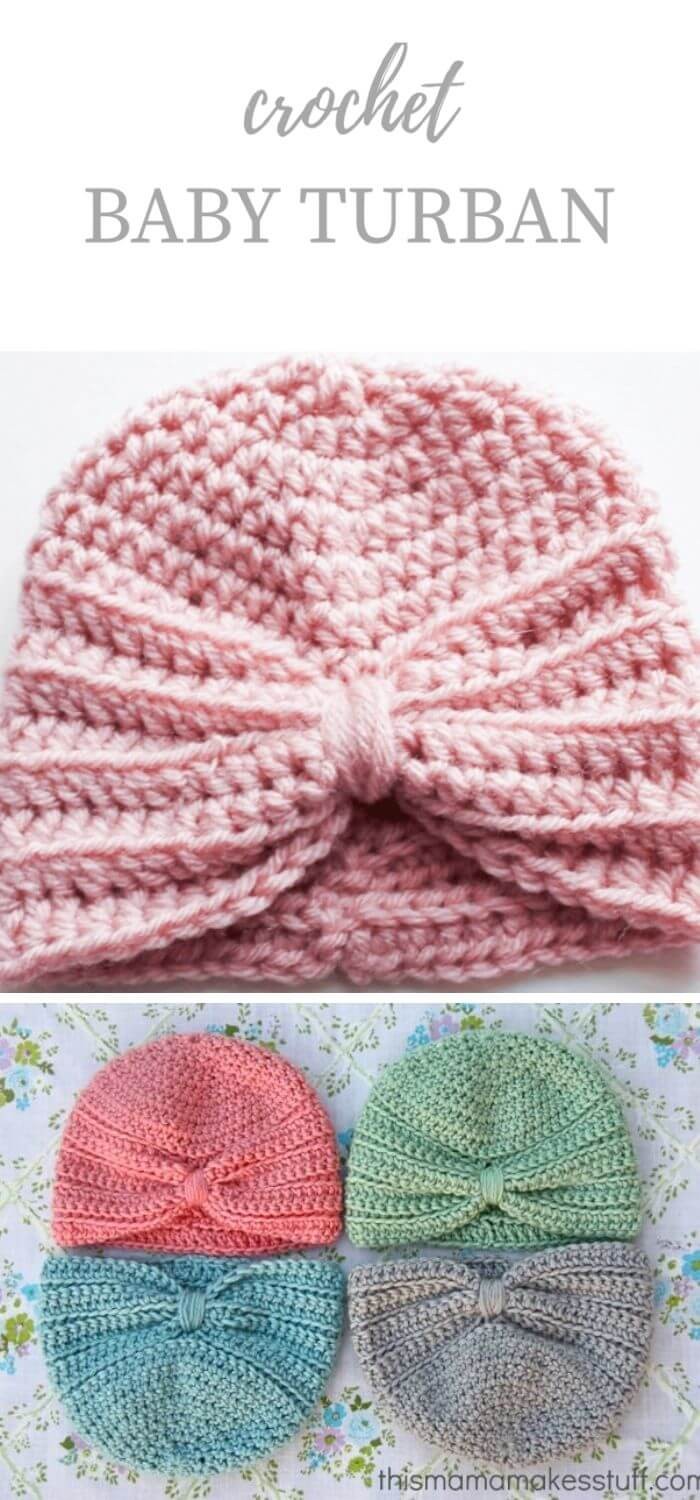 Crochet Baby Turban Hat