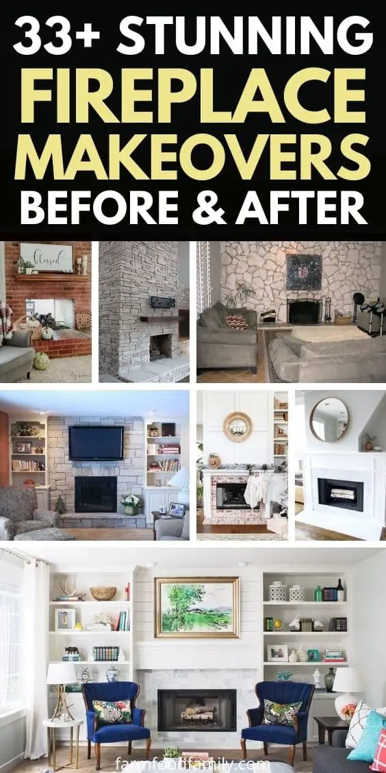 33+ Best Fireplace Makeover Ideas And Designs On A Budget