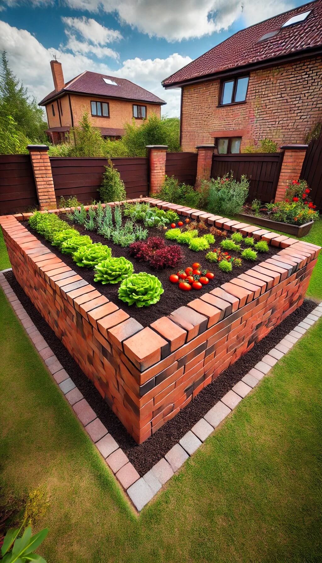 Raised Brick Edging