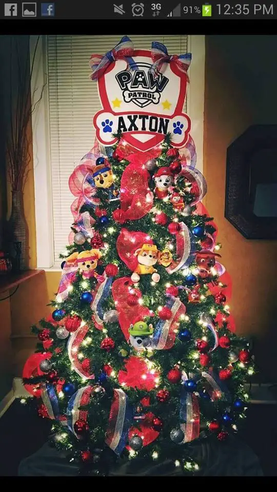 #3. PAW Patrol Themed Christmas Tree