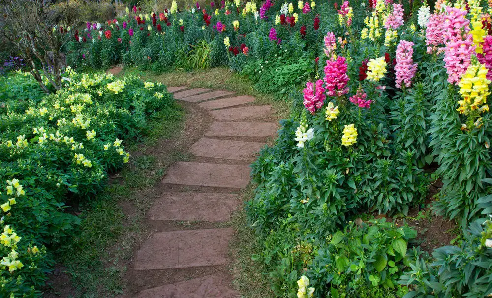 Lettered Stone Garden Path