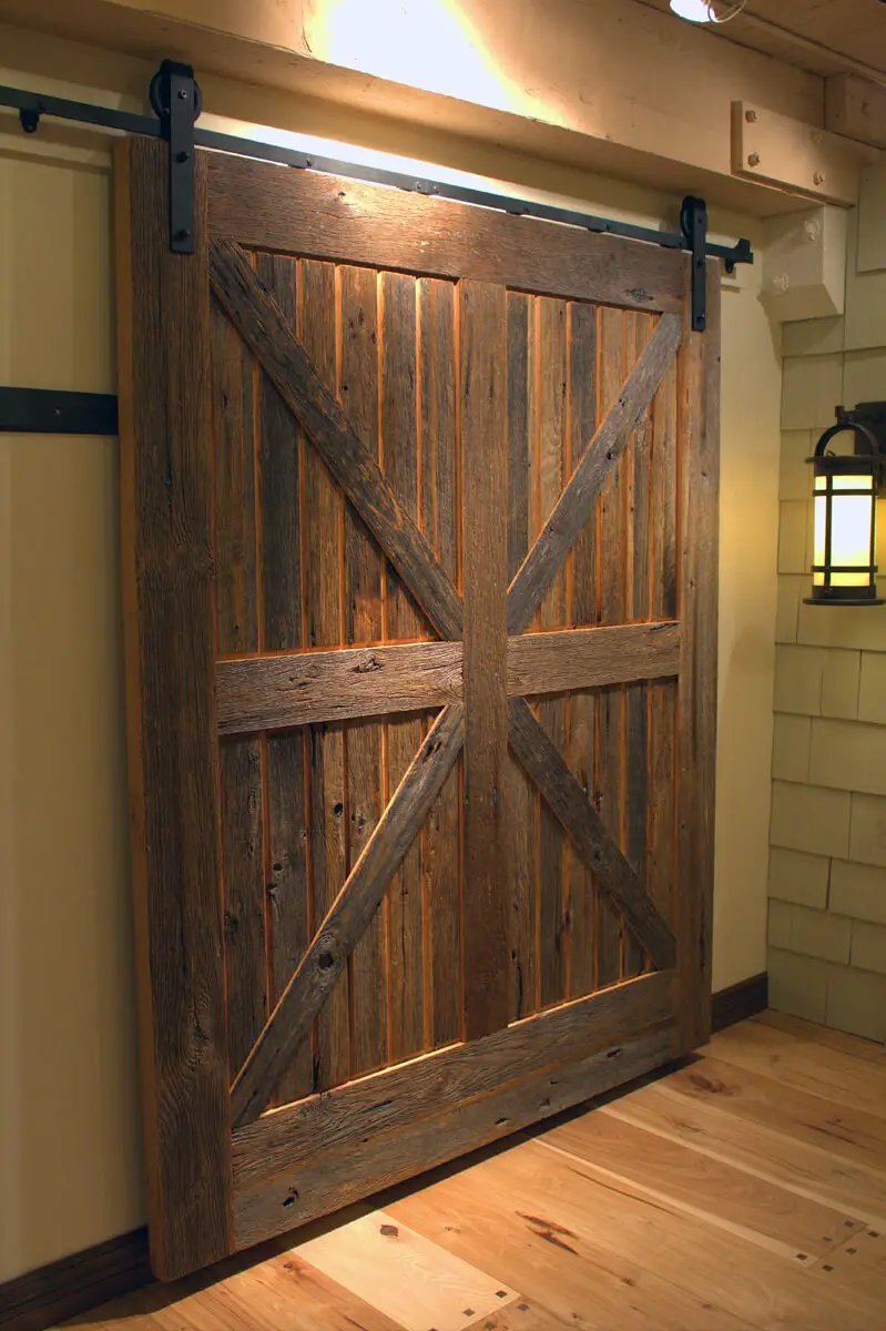 #10. Rustic sliding barn doors