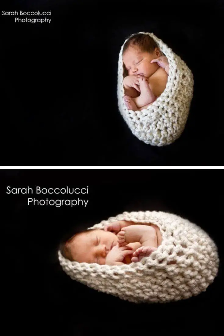 Simple baby cocoon crochet