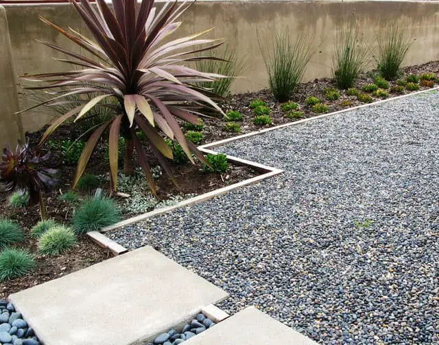 Use gravel instead of paving stones.