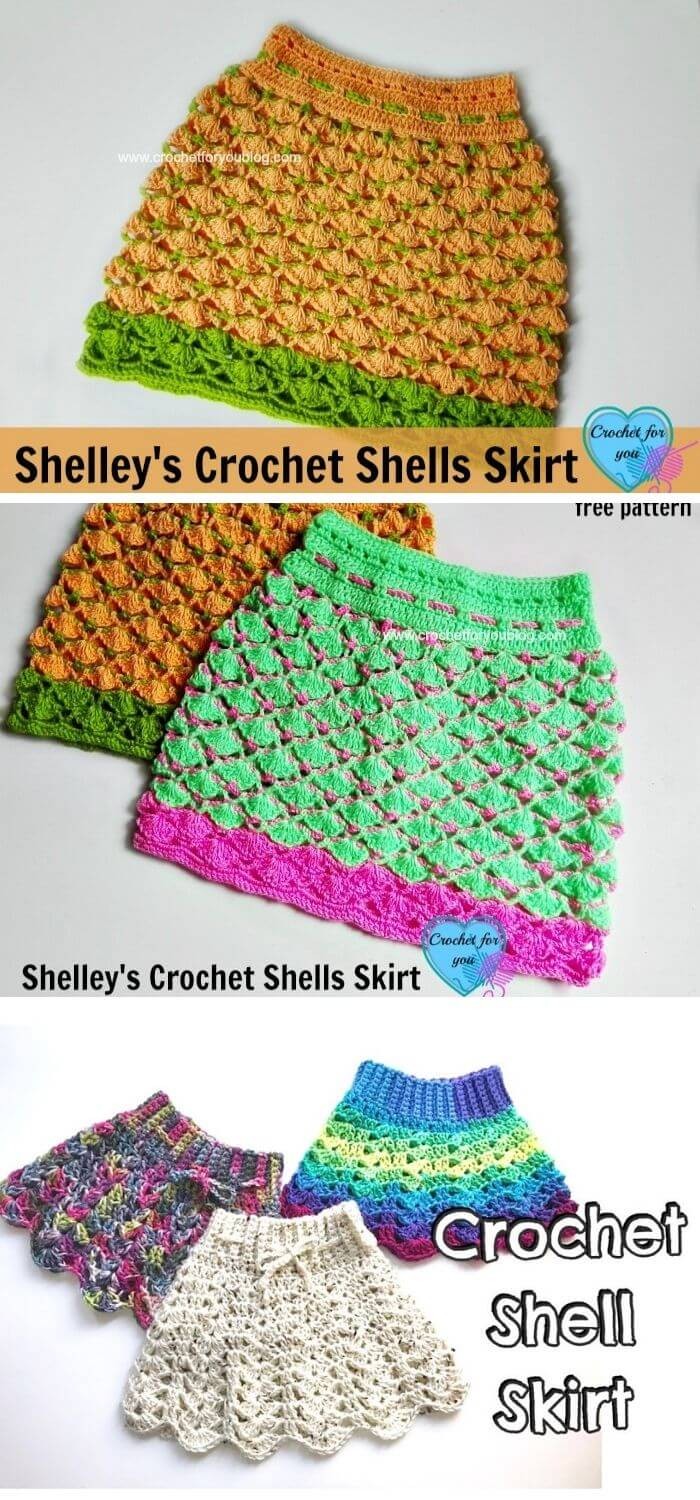 Crochet Shells Skirt Pattern