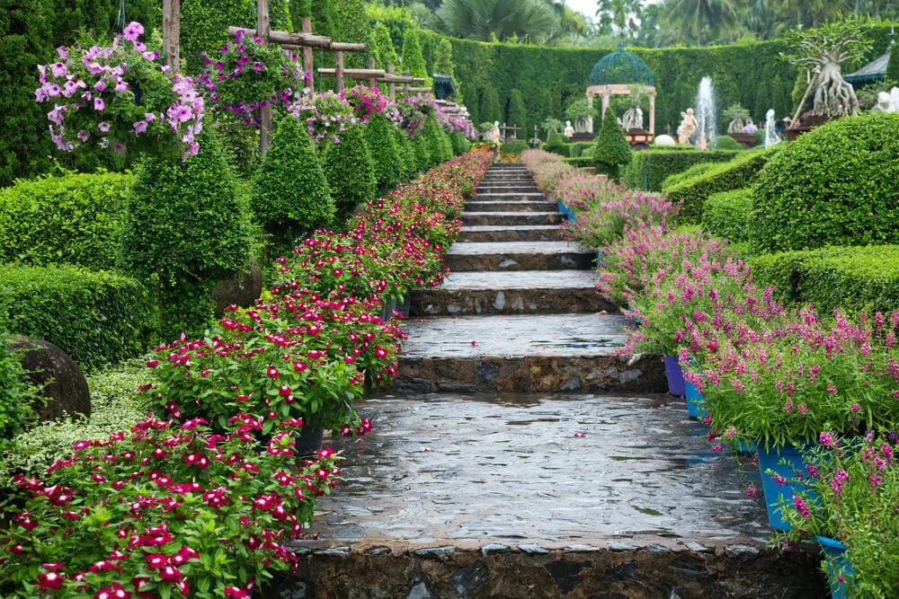 Lettered Stone Garden Path