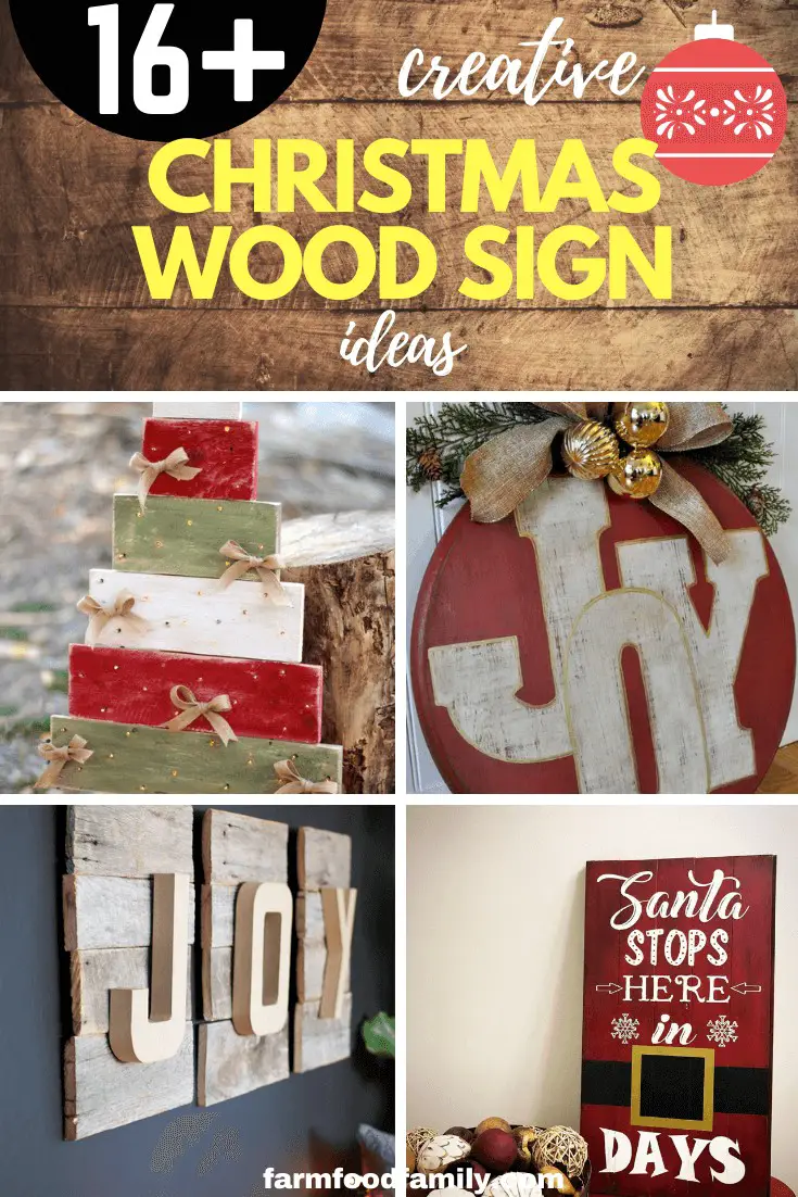 16+ Best Wood Sign Ideas For Christmas Decorating