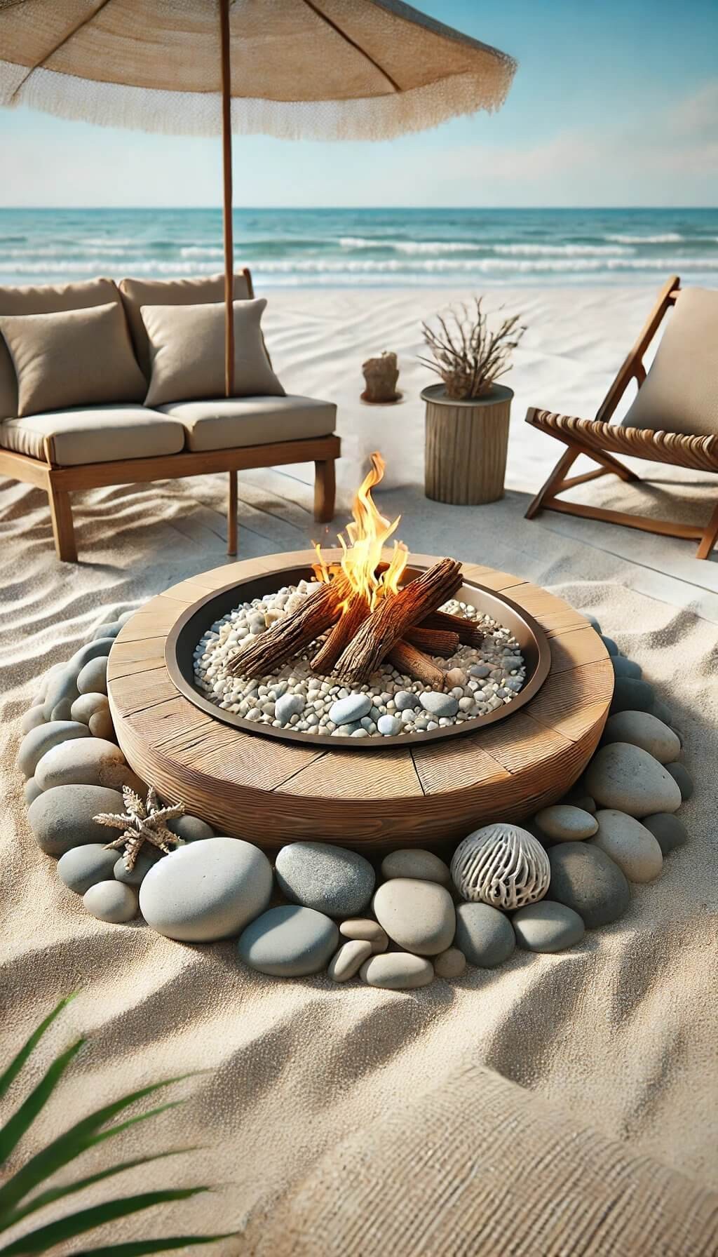 Beach-Inspired Fire Pit