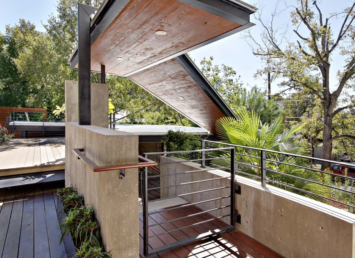 Rooftop Deck Made of Hardwood