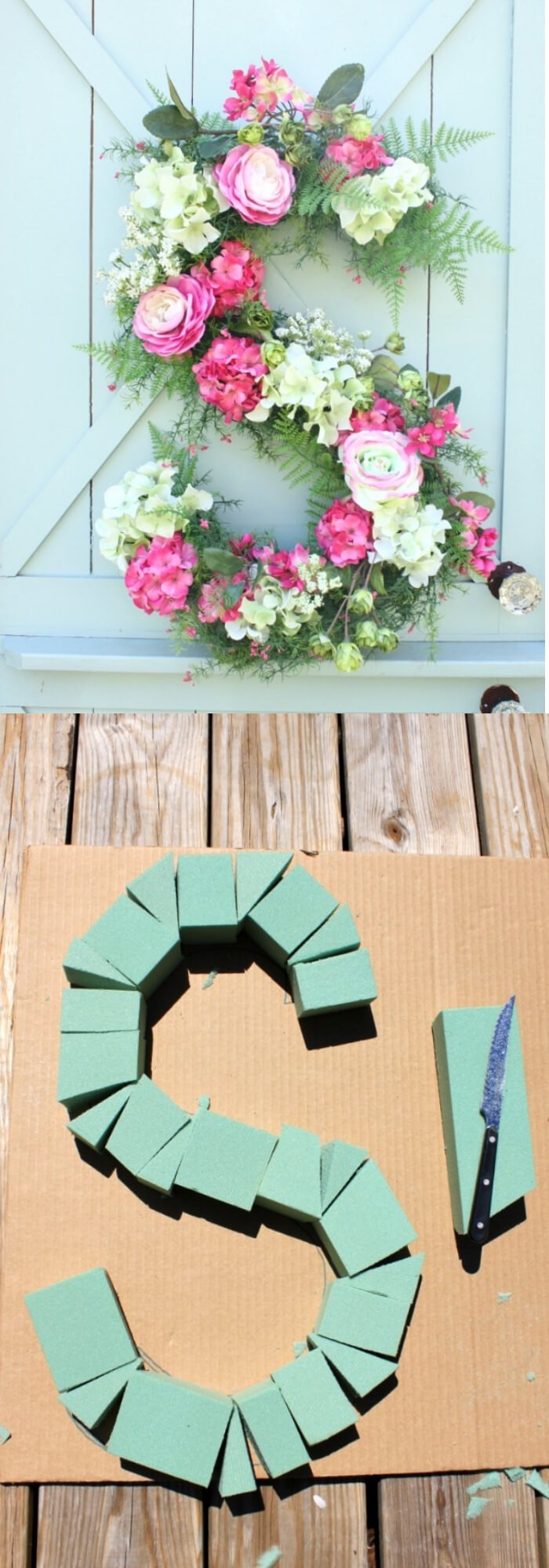 #24. Floral Monogram Wreath