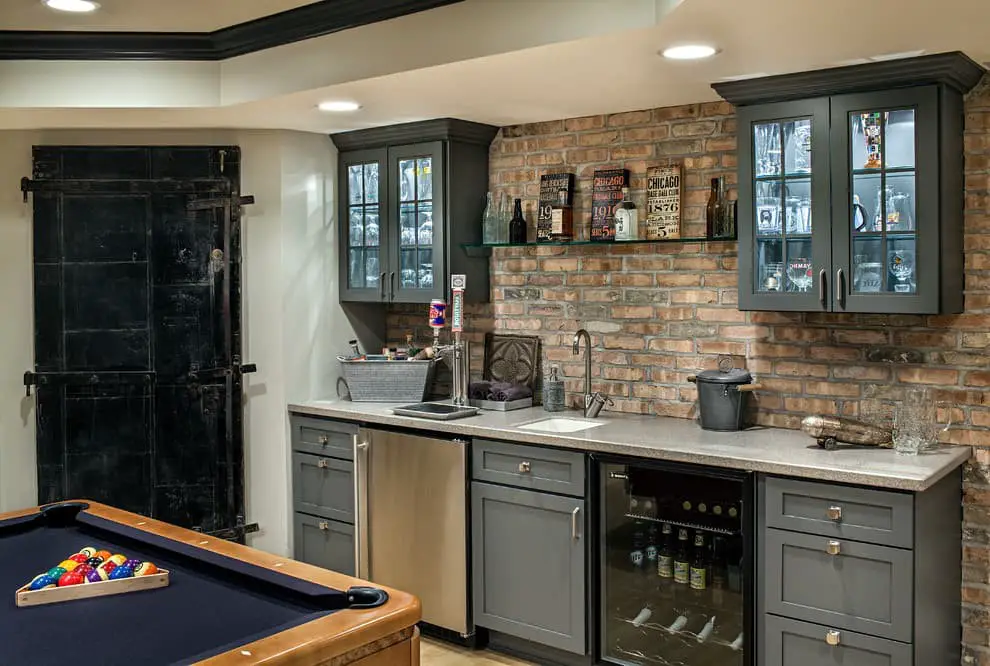 Basement bar wall ideas.