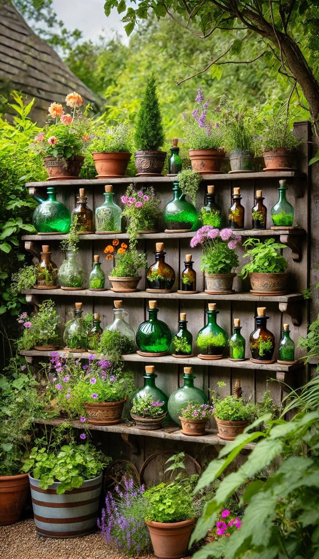 Potion Bottle Planters