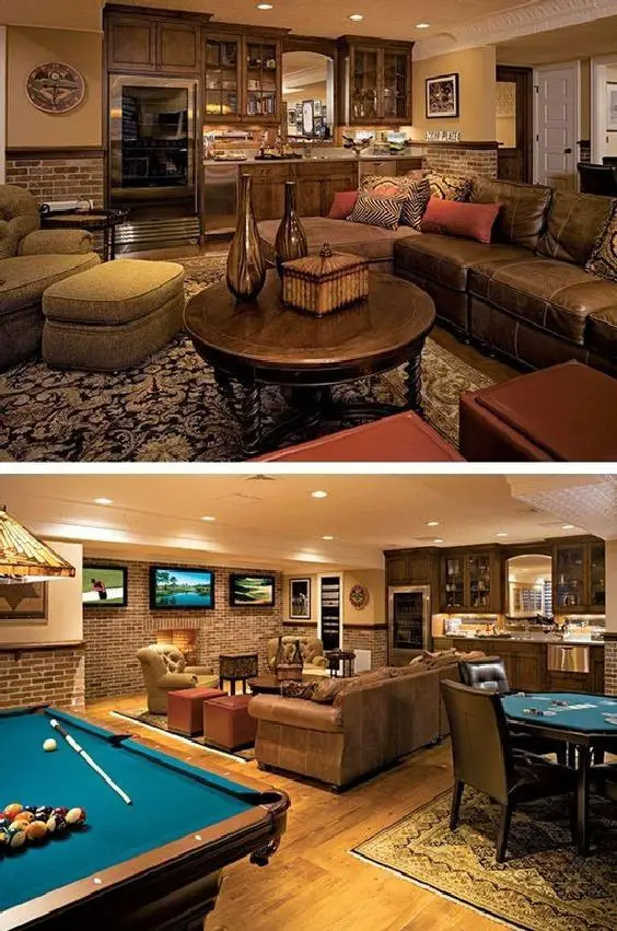 Simple yet classic man cave