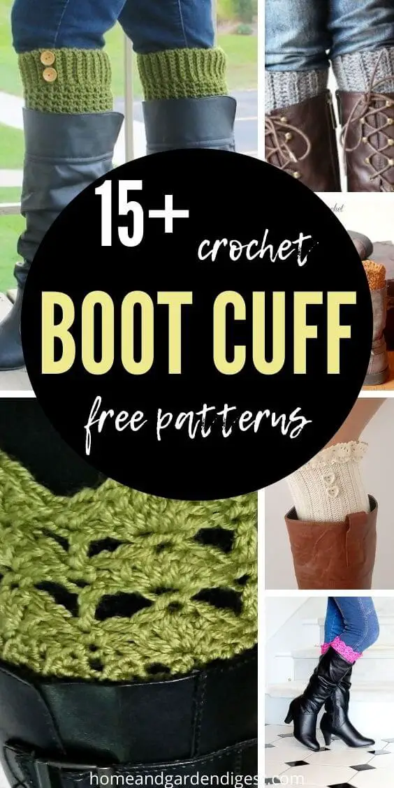 15 Best Crochet Boot Cuff Free Patterns
