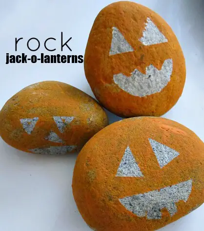 Rock Jack-O-Lantern