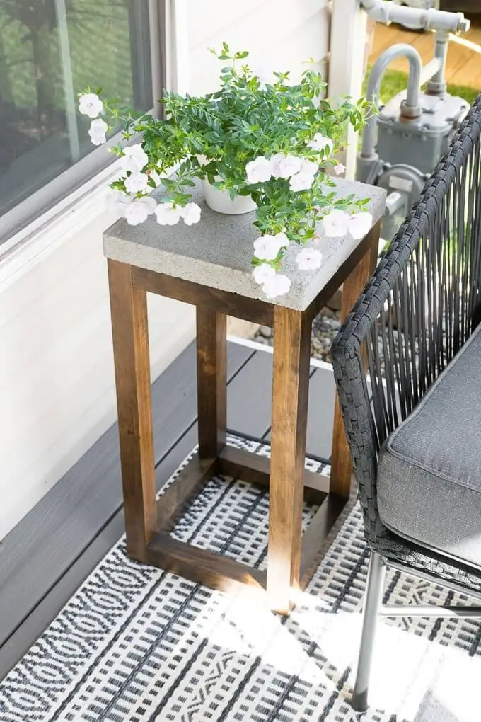 Concrete Paver Side Table