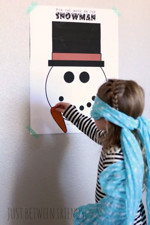 Pin the Nose on the Snowman