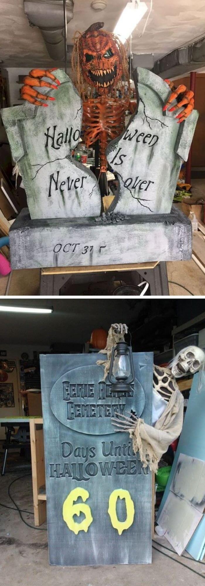 10+ Halloween Tombstone Ideas